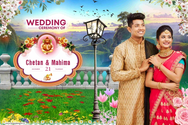 thumbnail Chetan weds Mahima Wedding Flex Banner Design 6x4
